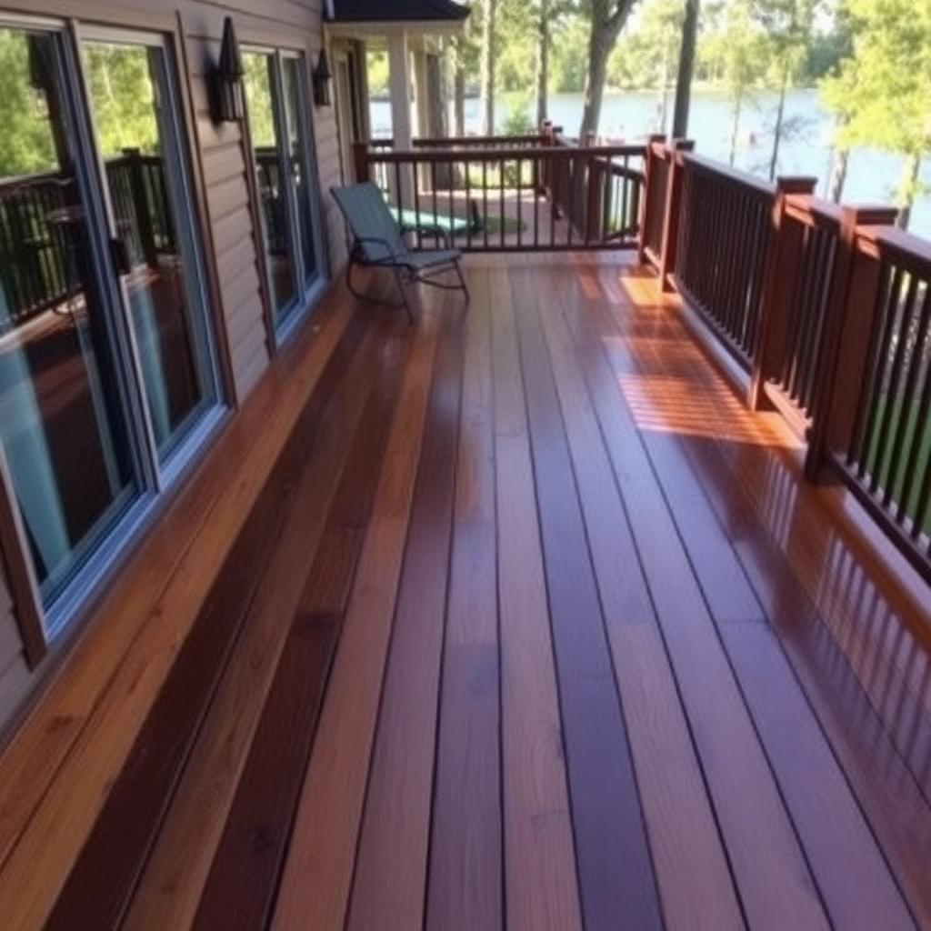 deck repair lake ozark mo restored wood deck